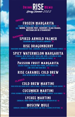 Menu photo 2 Rise Bar New York, NY Menu photo 2 Rise Bar New York, NY