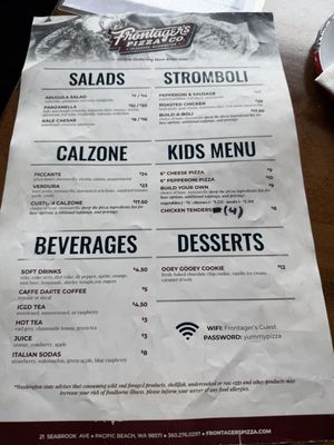 Menu photo 2 Frontager's Pizza Pacific Beach, WA Menu photo 2 Frontager's Pizza Pacific Beach, WA