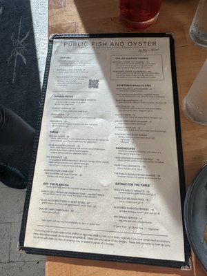 Menu photo 2 Public Fish & Oyster Charlottesville, VA Menu photo 2 Public Fish & Oyster Charlottesville, VA