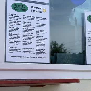 Krafty Koffee - Seasonal drink flavors - Coffee & Tea Near Me - Lexington, South Carolina Krafty Koffee - Seasonal drink flavors - Coffee & Tea Near Me - Lexington, South Carolina