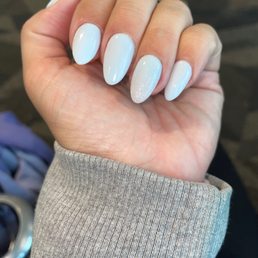 Acrylic almond shaped nails Acrylic almond shaped nails