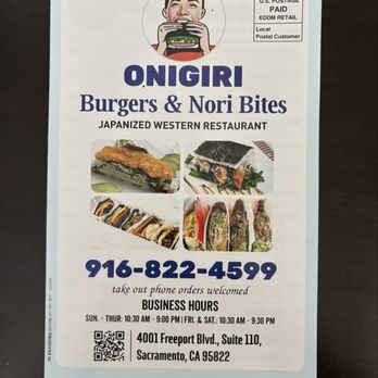 Onigiri Burgers - Menu - Japanese Near Me - Sacramento, California Onigiri Burgers - Menu - Japanese Near Me - Sacramento, California
