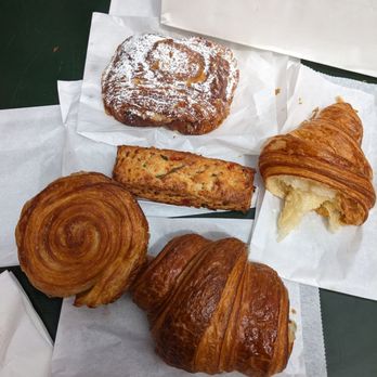 Arsicault Bakery - Savory scone, butter croissant, chocolate almond croissant, ham and cheese croissant, kouign amann - Bakeries Near Me - San Francisco, California