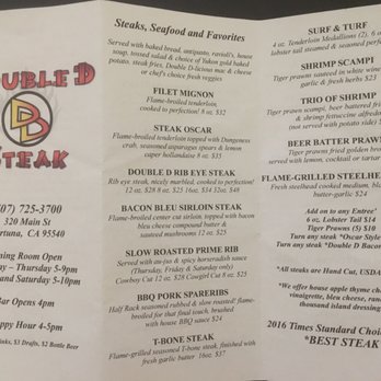 Double D Steak - American Near Me - Fortuna, California