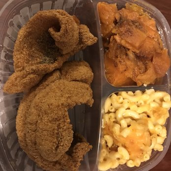 Southern Blues - Catfish with yams and mac and cheese. - Soul Food Near Me - Hanover, Maryland Southern Blues - Catfish with yams and mac and cheese. - Soul Food Near Me - Hanover, Maryland