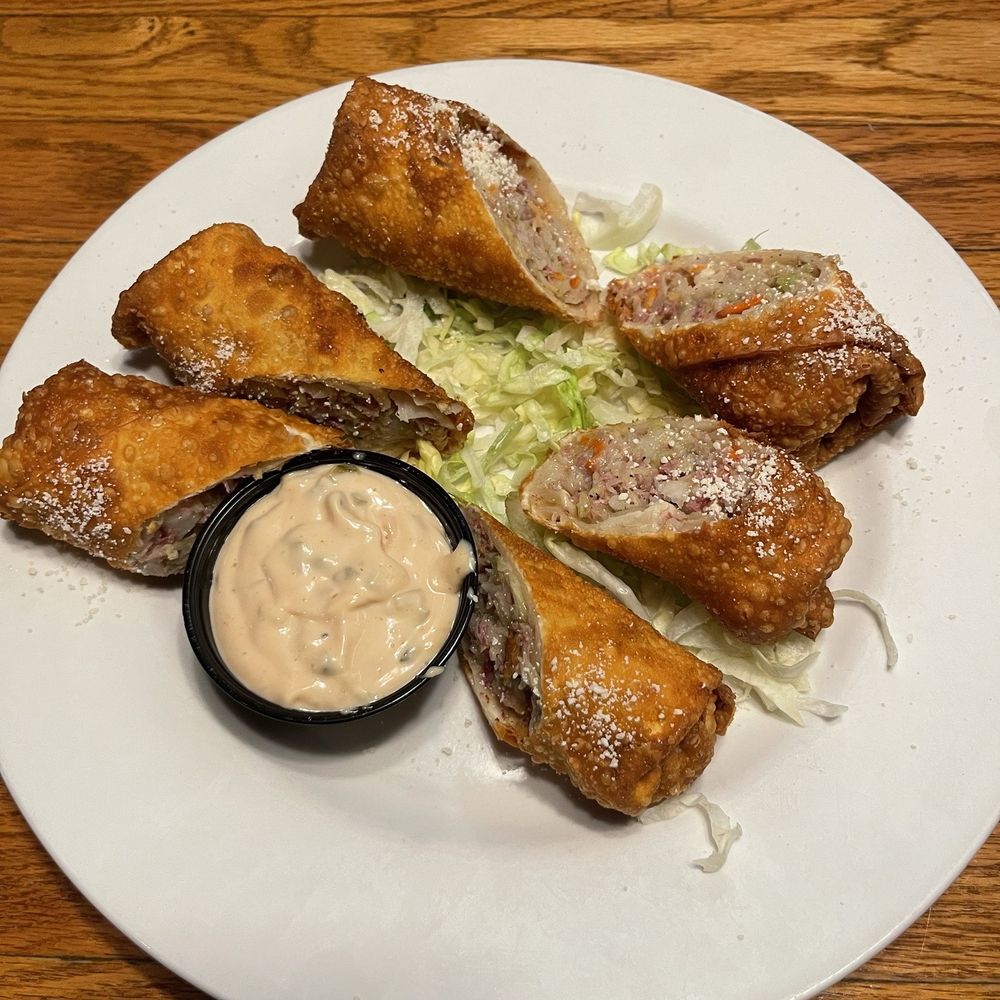 Mulligan's Pub and Grille - Corned Beef egg rolls - Sports Bars Near Me - Highland Heights, Ohio Mulligan's Pub and Grille - Corned Beef egg rolls - Sports Bars Near Me - Highland Heights, Ohio