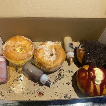 Bar Siena - September 2021 - Box of hot mess. Missing 2 bombolinos and 1 squeeze bottle, but this was the state of things at the start. - Italian Near Me - Chicago, Illinois