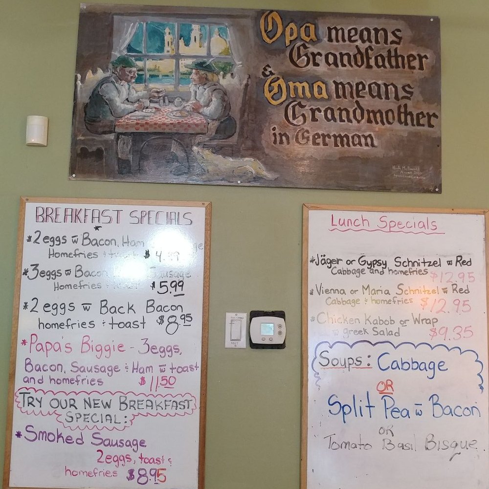 Opa and Oma's Diner - Breakfast and lunch specials. - Diners Near Me - St Catharines, Ontario Opa and Oma's Diner - Breakfast and lunch specials. - Diners Near Me - St Catharines, Ontario