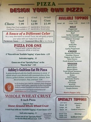 Menu photo 2 Deano's Pizza Lafayette, LA