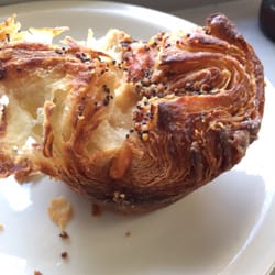 The Rhu - Ham and Gouda cruffin with mustard glaze.