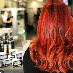 Mane Changes Salon - This was a fun color it has a shadow root with a nice layered cut and waves