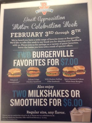 Menu photo 1 Burgerville Portland, OR