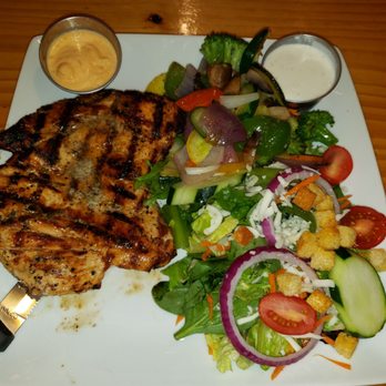 Crabtree Ale House - Grilled veggies chicken breast and salad - Sports Bars Near Me - Raleigh, North Carolina Crabtree Ale House - Grilled veggies chicken breast and salad - Sports Bars Near Me - Raleigh, North Carolina