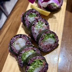 Sakana Sushi and Roll - Negihama Roll (front) and Avo Tuna Roll (back)