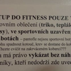 X fitness - A cedulka proč žabky a tak ne :))