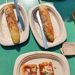 Beards Brewery - Street Corn. Mini Lobster rolls.
