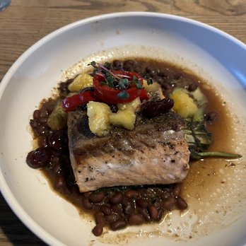Gather - Salmon Entree - New American Near Me - Omaha, Nebraska