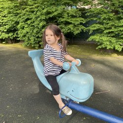 Buchmuller Park - Whale from teeter totter... pretty worn