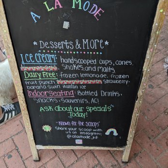 A La Mode - Ice Cream & Frozen Yogurt Near Me - Harpers Ferry, West Virginia