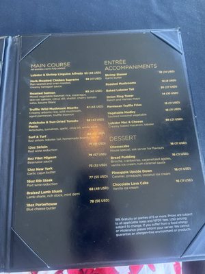 Menu photo 2 Sky Fallsview Steakhouse Niagara Falls, ON Menu photo 2 Sky Fallsview Steakhouse Niagara Falls, ON