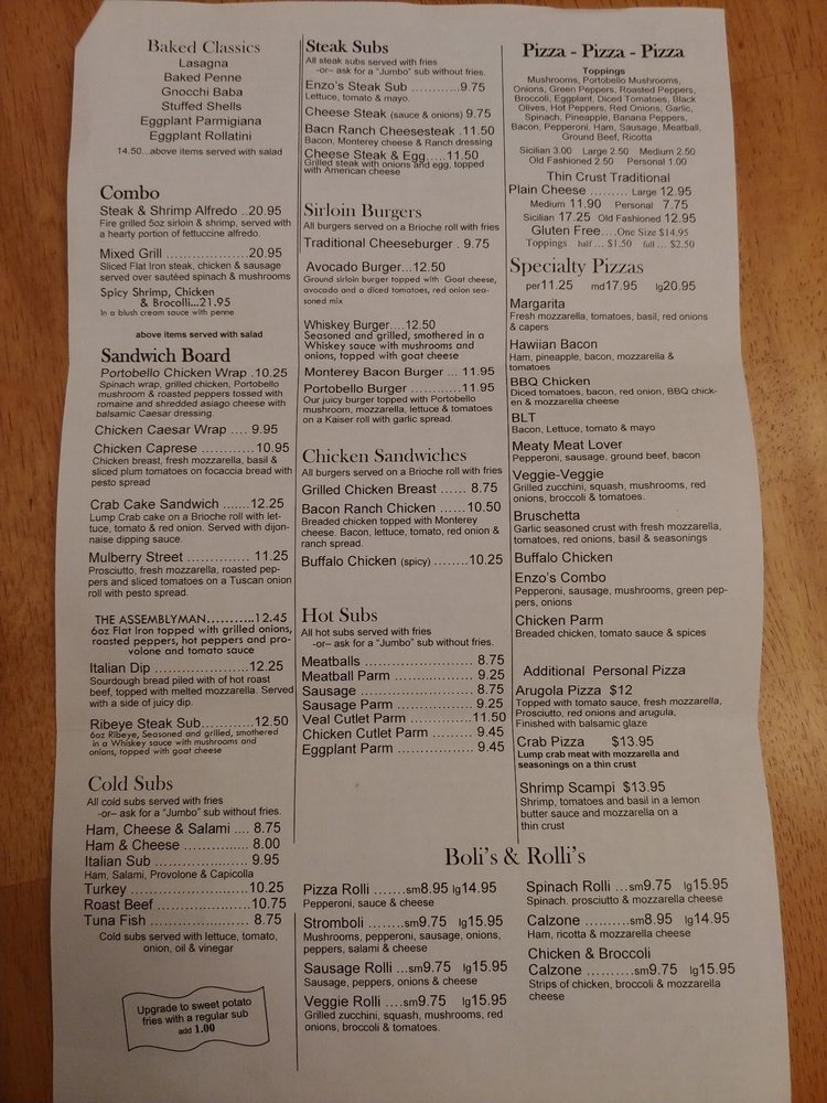 Enzo's Pasta Grill, Washington Roadtrippers