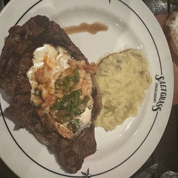Saltgrass Steak House - Cajun ribeye mashed potatoes - Steakhouses Near Me - Biloxi, Mississippi Saltgrass Steak House - Cajun ribeye mashed potatoes - Steakhouses Near Me - Biloxi, Mississippi