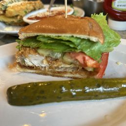 Sweet tea fried chicken sandwich Sweet tea fried chicken sandwich