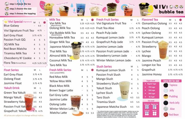 Menu photo 7 ViVi Bubble Tea New York, NY Menu photo 7 ViVi Bubble Tea New York, NY