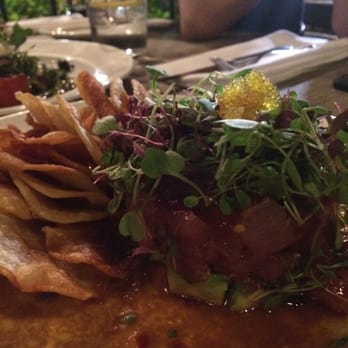 Caprice Cafe - Tuna tartare (?) - recommend!! - New American Near Me - Redlands, California