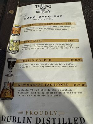 Menu photo 7 Teeling Whiskey Distillery Dublin, D