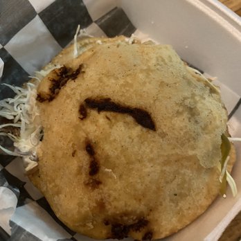 El Chido Restaurant - Gordita!  Never had one before, but this was super tasty!  [GF] - Mexican Near Me - Richmond, Virginia
