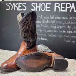 Sykes Shoe Repair - Ostrich cowboy boots