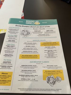 Menu photo 1 Eggs Up Grill - Augusta St Greenville, SC Menu photo 1 Eggs Up Grill - Augusta St Greenville, SC