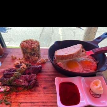 Breakfast Republic - Stake and eggs, delicious!!! Bad thing too many flys around - Breakfast & Brunch Near Me - San Diego, California Breakfast Republic - Stake and eggs, delicious!!! Bad thing too many flys around - Breakfast & Brunch Near Me - San Diego, California