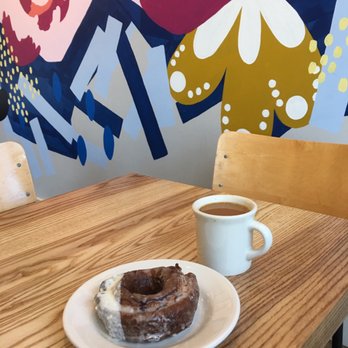 Knead Doughnuts - Chocolate chip old fashioned + coffee - Donuts Near Me - Providence, Rhode Island Knead Doughnuts - Chocolate chip old fashioned + coffee - Donuts Near Me - Providence, Rhode Island