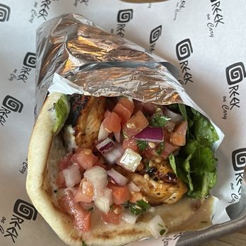 Greek on Cary - Chicken Souvlaki Pita - Greek Near Me - Richmond, Virginia Greek on Cary - Chicken Souvlaki Pita - Greek Near Me - Richmond, Virginia
