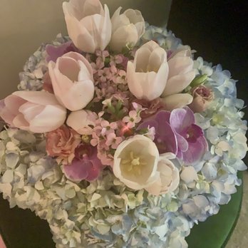Sonny Alexander Flowers - Cinderella-inspired with blue hydrangeas and pink and purple blossoms! - Florists Near Me - Los Angeles, California Sonny Alexander Flowers - Cinderella-inspired with blue hydrangeas and pink and purple blossoms! - Florists Near Me - Los Angeles, California