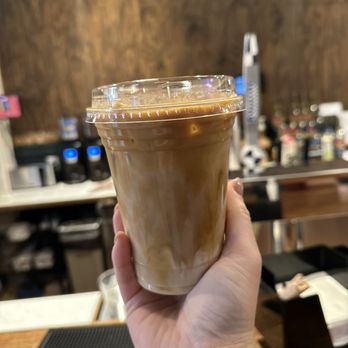 Coffee on Broad - Banana foster iced latte - Coffee & Tea Near Me - Dunn, North Carolina