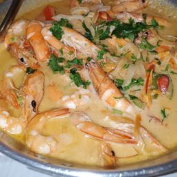 Garlic prawns. Definitely enough for 3 people.