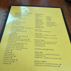 Las Brisas - Menu