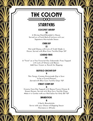 Menu photo 2 The Colony Gallipolis Gallipolis, OH