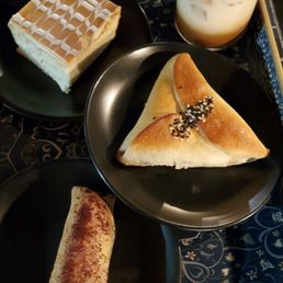 Caramel Milk Cake, Apple Crisp Latte, Spinach Sambosa, Masakhan Caramel Milk Cake, Apple Crisp Latte, Spinach Sambosa, Masakhan