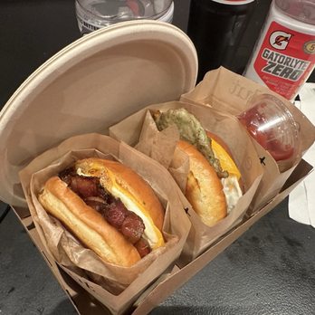 Eggslut - Gaucho sandwich, and sausage, egg and cheese sandwich - Breakfast & Brunch Near Me - Las Vegas, Nevada Eggslut - Gaucho sandwich, and sausage, egg and cheese sandwich - Breakfast & Brunch Near Me - Las Vegas, Nevada