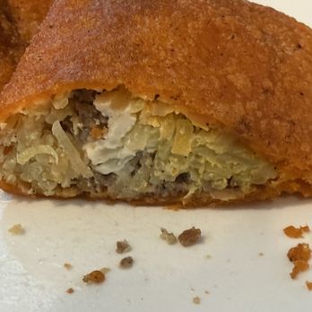 Russ Fam Kitchen - Inside of Ilocos empanada - Mexican Near Me - Daly City, California
