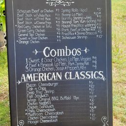 Menu - notice the title. Menu - notice the title.