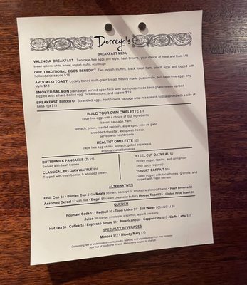Menu photo 3 Dorrego's San Antonio, TX