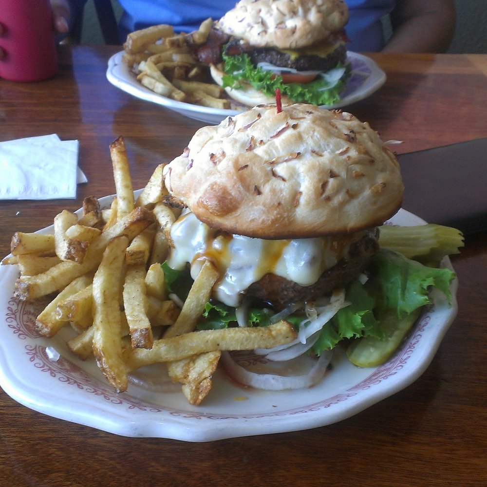 TJ's Roadhouse - Teriyaki Mushroom and Swiss Burger - Yum! - American Near Me - Colfax, California TJ's Roadhouse - Teriyaki Mushroom and Swiss Burger - Yum! - American Near Me - Colfax, California