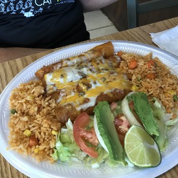Los Pepes - 4ct Beef Enchiladas...double rice - Mexican Near Me - Austin, Texas