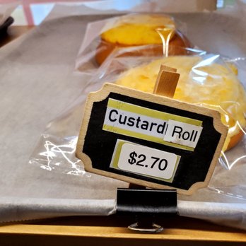 Nagoya Bakery - a sign for a custard roll - Bakeries Near Me - Aiea, Hawaii Nagoya Bakery - a sign for a custard roll - Bakeries Near Me - Aiea, Hawaii