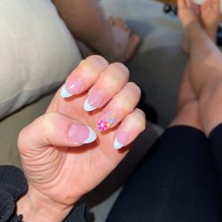 Haute Nail Spa - Floral French Nails